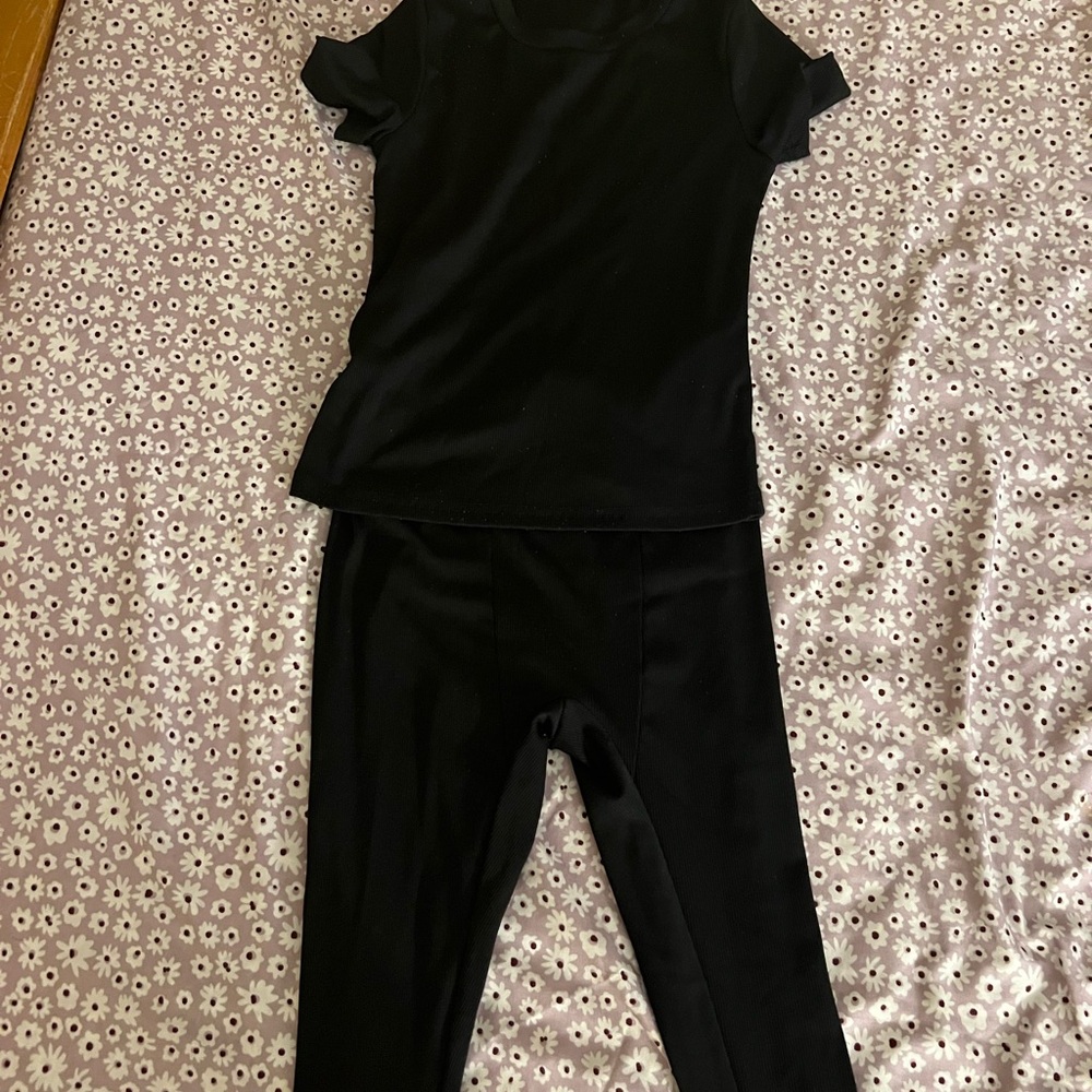 SHEIN Black Two-Piece Set